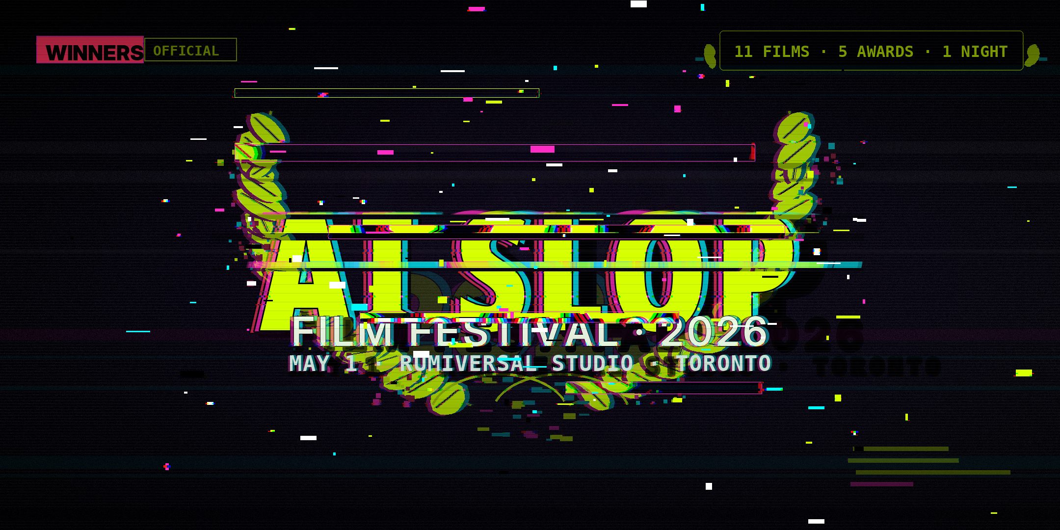 AI Slop Film Festival 2027 — Jan 23, Rumiversal Studio, Toronto